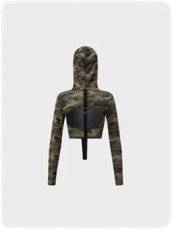 Kollyy Edgy Camouflage Backless Top T-Shirt -Tops Sales 7333204357527f45f5215beac6744a07