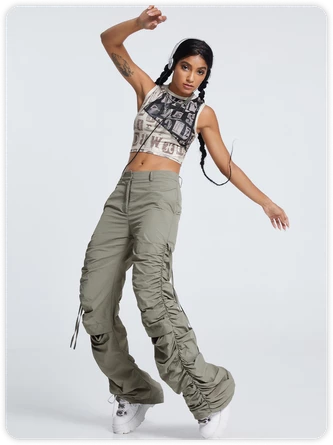 Kollyy Street Brown Letter Patchwork Top Tank Top & Cami 7 Kollyy Street Brown Letter Patchwork Top Tank Top & Cami - Image 7