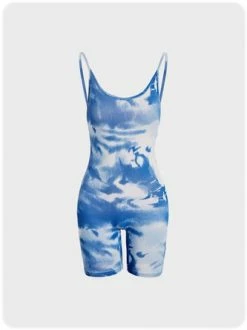 Kollyy Street Blue Spaghetti Strap Tie Dye Top Jumpsuit -Tops Sales 73dea719d6ab726f36b81227bcd4f01a