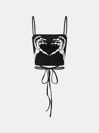 Kollyy Punk Black Top Tank Top & Cami 2 Kollyy Punk Black Top Tank Top & Cami - Image 2