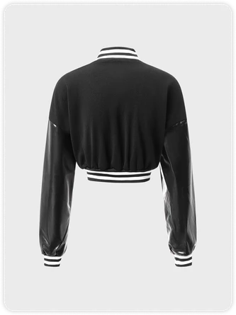 Kollyy Casual Black Top Outwear 8 Kollyy Casual Black Top Outwear - Image 8