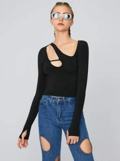 Kollyy Casual Black Top T-Shirt 17 Kollyy Casual Black Top T-Shirt -Tops Sales 76f3d6b682ce8f99a806a23b7fdd1ea0