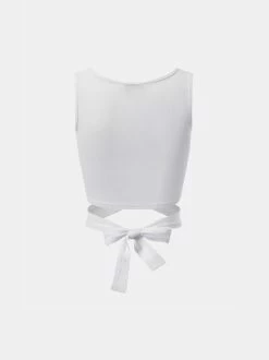 Kollyy White Cross Pattern Lace Up Top Tank Top & Cami -Tops Sales 77cff6cff0524a789706fd27e76f8ddb