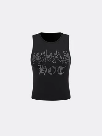 Kollyy Fashion Black Top Tank Top & Cami 2 Kollyy Fashion Black Top Tank Top & Cami - Image 2