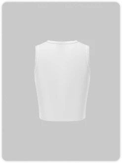 Kollyy Street White Figure Letter Top Tank Top & Cami -Tops Sales 79047dc89d74bf38cde4aedd8f3d0185