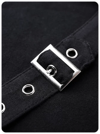 Kollyy Black Skull Short Sleeves Halloween Top T-Shirt 3 Kollyy Black Skull Short Sleeves Halloween Top T-Shirt - Image 3