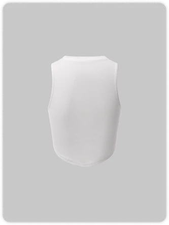 Kollyy Street White Slim Letter Top Tank Top & Cami 4 Kollyy Street White Slim Letter Top Tank Top & Cami - Image 4