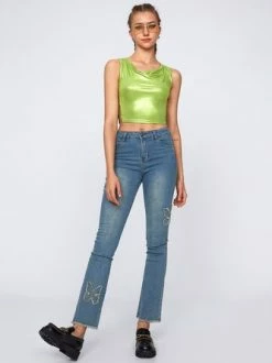 Kollyy Green Top Tank Top & Cami -Tops Sales 7a6a395bc107851a44ccc60f9f6c525f