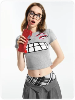 Kollyy Street Gray Top T-Shirt 10 Kollyy Street Gray Top T-Shirt -Tops Sales 7aeb9ad0648019bd62b4bdf61306121a