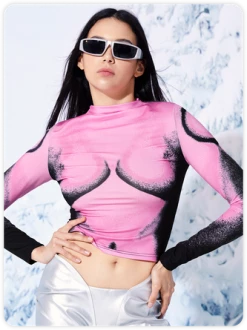 Kollyy Edgy Deep Pink Top T-Shirt 11 Kollyy Edgy Deep Pink Top T-Shirt -Tops Sales 7b635e43ed4c2eb31bb9bce8fc84fdb8