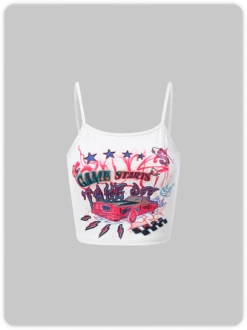 Kollyy Street White Top Tank Top & Cami