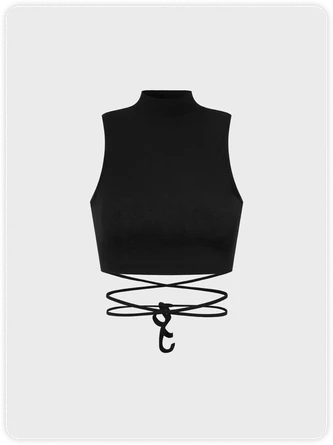 Kollyy Casual Black Top Tank Top & Cami 1 Kollyy Casual Black Top Tank Top & Cami