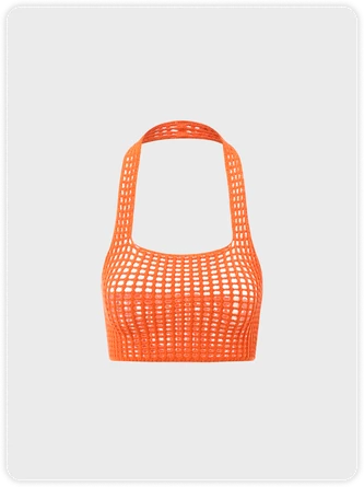 Kollyy Y2K Orange Ripped Knit Party Top Tank Top & Cami 1 Kollyy Y2K Orange Ripped Knit Party Top Tank Top & Cami