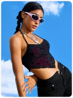 Kollyy Y2K Black Star Backless Top Tank Top & Cami -Tops Sales 7e4900edc8fb2aaf3bc124b67391dbf8