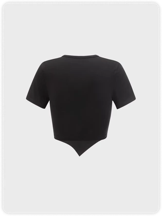 Kollyy Casual Black Top T-Shirt 4 Kollyy Casual Black Top T-Shirt - Image 4
