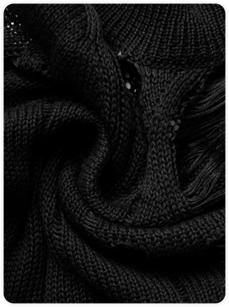 Kollyy Street Black Cut Out Top Sweater 2 Kollyy Street Black Cut Out Top Sweater - Image 2