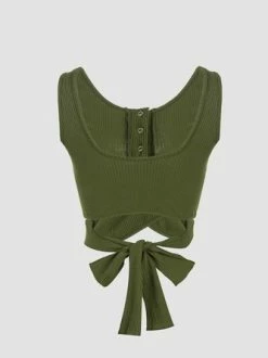 Kollyy Vintage Army Green Top Tank Top & Cami 9 Kollyy Vintage Army Green Top Tank Top & Cami -Tops Sales 81639b2976f70935bb9cda2af0d28850