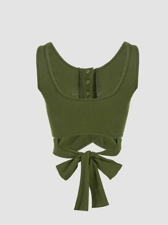 Kollyy Vintage Army Green Top Tank Top & Cami 5 Kollyy Vintage Army Green Top Tank Top & Cami - Image 5