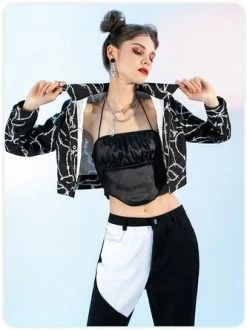 Kollyy Casual Black Top Outwear 9 Kollyy Casual Black Top Outwear -Tops Sales 823183df9c442bcca648e03a91030afe