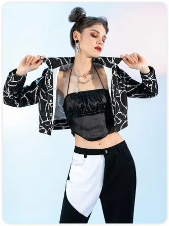 Kollyy Casual Black Top Outwear 3 Kollyy Casual Black Top Outwear - Image 3