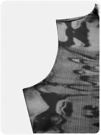 Kollyy Edgy Black Lace Up Abstract Top Tank Top & Cami 2 Kollyy Edgy Black Lace Up Abstract Top Tank Top & Cami - Image 2