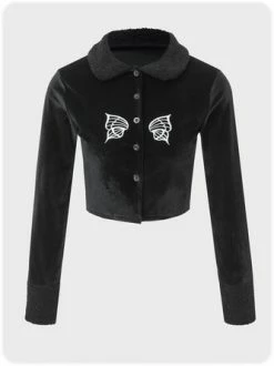 Kollyy Vintage Black Top Outwear