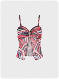 Kollyy Vintage Multicolor Top Tank Top & Cami