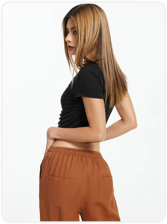 Kollyy Y2K Black Cut Out Letter Top T-Shirt 7 Kollyy Y2K Black Cut Out Letter Top T-Shirt - Image 7