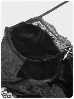 Kollyy Black Halter Lace Trim Halloween Top Tank Top & Cami -Tops Sales 8530fdd233d3b2609df36a0e03ab6b5b