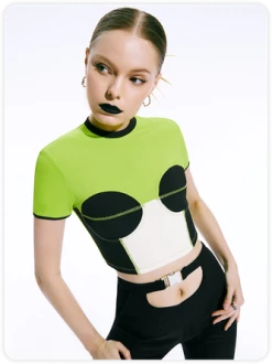 Kollyy Green Top T-Shirt