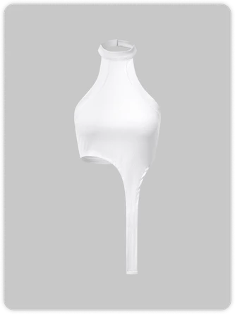 Kollyy White Top Tank Top & Cami 2 Kollyy White Top Tank Top & Cami - Image 2