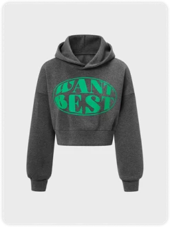 Kollyy Street Deep Gray Graphic Hooded Top Hoodie & Sweatshirt