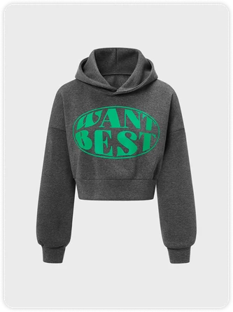 Kollyy Street Deep Gray Graphic Hooded Top Hoodie & Sweatshirt 1 Kollyy Street Deep Gray Graphic Hooded Top Hoodie & Sweatshirt