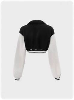 Kollyy Street Black Color Block Sherpa Top Outwear 7 Kollyy Street Black Color Block Sherpa Top Outwear -Tops Sales 888f27b7f3f7ceaf143d8481a91debf2