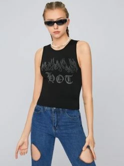 Kollyy Fashion Black Top Tank Top & Cami 17 Kollyy Fashion Black Top Tank Top & Cami -Tops Sales 89d32d4770fd9563bd26776ceb6f0ea2