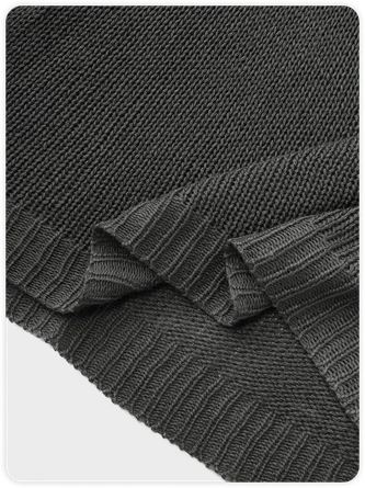 Kollyy Street Gray Knit Hoodie Sleeveless Top Sweater 2 Kollyy Street Gray Knit Hoodie Sleeveless Top Sweater - Image 2