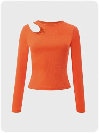 Kollyy Party Orange Top T-Shirt 1 Kollyy Party Orange Top T-Shirt