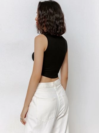 Kollyy Casual Black Top Tank Top & Cami 10 Kollyy Casual Black Top Tank Top & Cami - Image 10