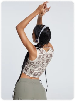 Kollyy Street Brown Letter Patchwork Top Tank Top & Cami 16 Kollyy Street Brown Letter Patchwork Top Tank Top & Cami -Tops Sales 8e88372a74150d9bd4441c546d23012a