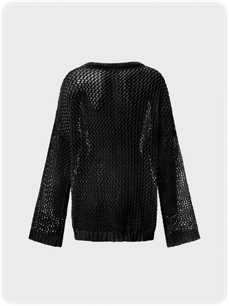 Kollyy Street Khaki Ripped Star Knit Top Sweater 8 Kollyy Street Khaki Ripped Star Knit Top Sweater - Image 8