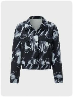 Kollyy Black-Grey Top Outwear