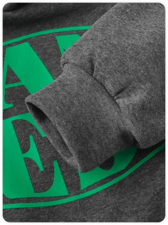 Kollyy Street Deep Gray Graphic Hooded Top Hoodie & Sweatshirt 2 Kollyy Street Deep Gray Graphic Hooded Top Hoodie & Sweatshirt - Image 2