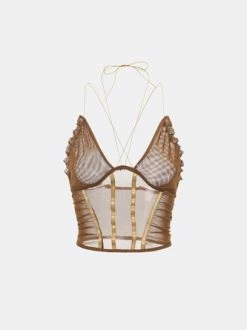 Kollyy Brown Top Tank Top & Cami