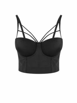 Kollyy Black Top Tank Top & Cami