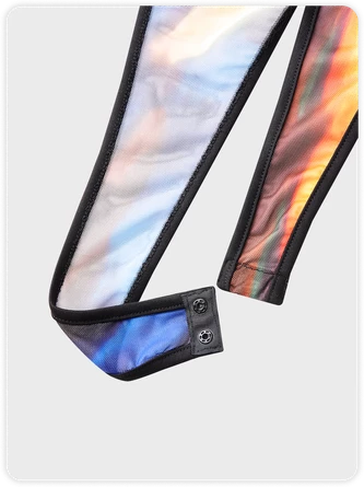 Kollyy Multicolor Halter Patchwork Backless Top Bodysuit 4 Kollyy Multicolor Halter Patchwork Backless Top Bodysuit - Image 4