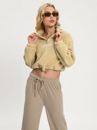 Kollyy Sweet Light Khaki Top Hoodie & Sweatshirt 1 Kollyy Sweet Light Khaki Top Hoodie & Sweatshirt