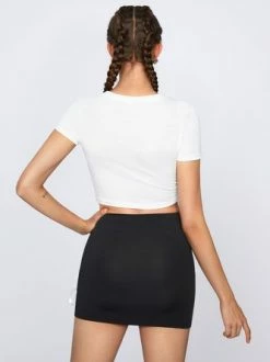 Kollyy Casual White Top T-Shirt -Tops Sales 95cf1029876c869444522a050beb8e40