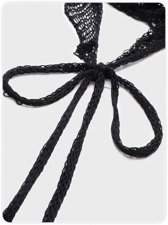 Kollyy Punk Black Lace-Up Design Cut Out Halloween Top Sweater 3 Kollyy Punk Black Lace-Up Design Cut Out Halloween Top Sweater - Image 3