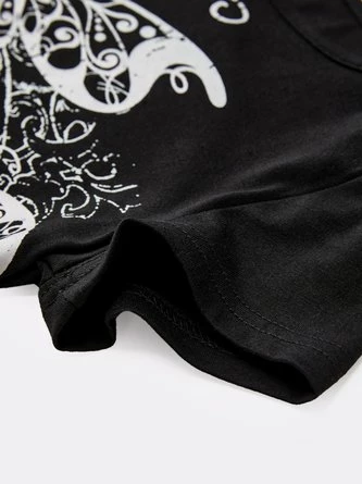 Kollyy Y2K Black Butterfly Short Sleeves Top T-Shirt 9 Kollyy Y2K Black Butterfly Short Sleeves Top T-Shirt - Image 9