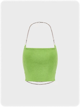 Kollyy Casual Green Top Tank Top & Cami 1 Kollyy Casual Green Top Tank Top & Cami